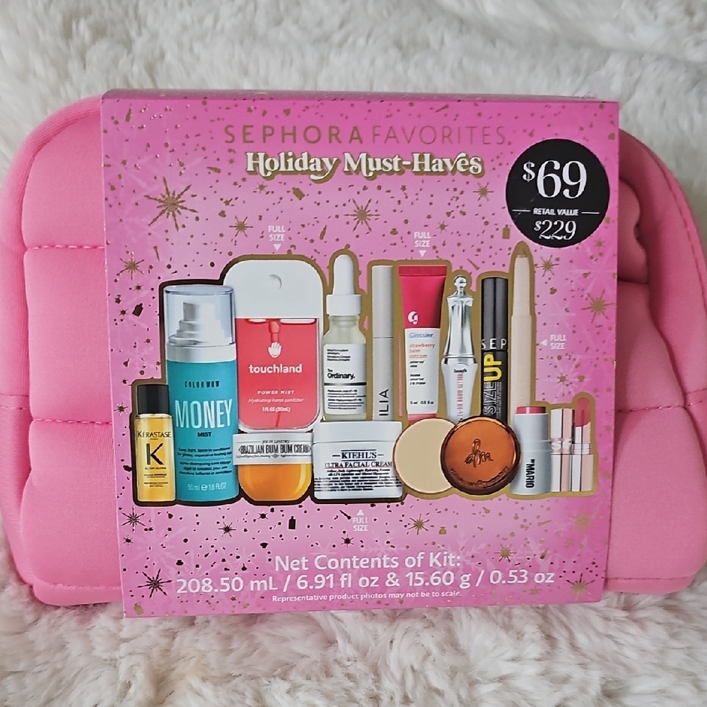 Brand New Sephora Favorites Holiday Must-Haves Skincare Set - Pink